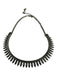 Silver Metal Lobster Clasp Choker Necklace Silver