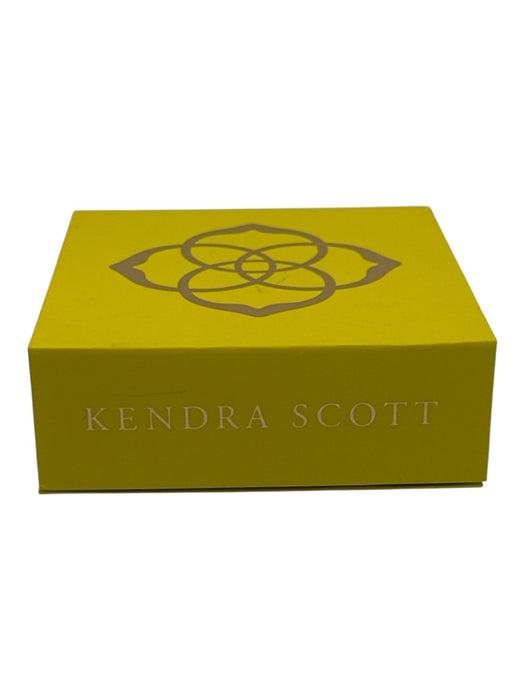 Kendra Scott Gold Metal Lobster Clasp Quatrefoil Turquoise Necklace Gold