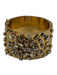 Kate Spade Gold Metal Encrusted Clasp Closure Bangle Crystals Bracelet Gold