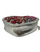 MCM Silver & Red Embroidered Shoulder Fanny Pack heart shaped Bag Silver & Red