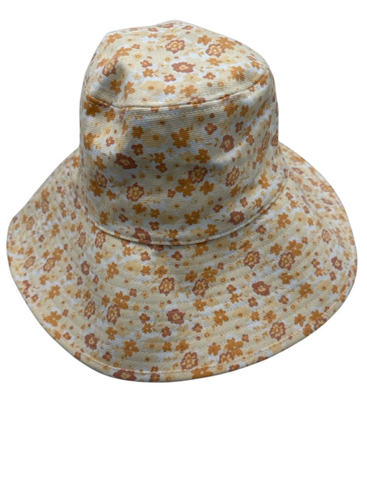 Lack of Color Cream & Orange Cotton Bucket Hat Hat Cream & Orange / L/XL