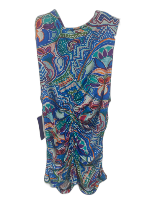 Marie Oliver Size S Blue, Green, Multi Viscose Blend Sleeveless High Neck Top Blue, Green, Multi / S