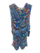 Marie Oliver Size S Blue, Green, Multi Viscose Blend Sleeveless High Neck Top Blue, Green, Multi / S