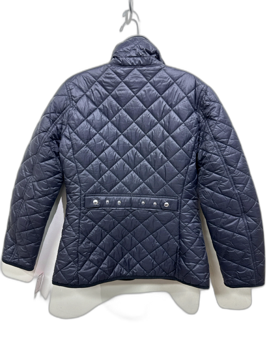 Polo Ralph Lauren Size M Black Nylon Diamond Quilted Snap Front Jacket Black / M