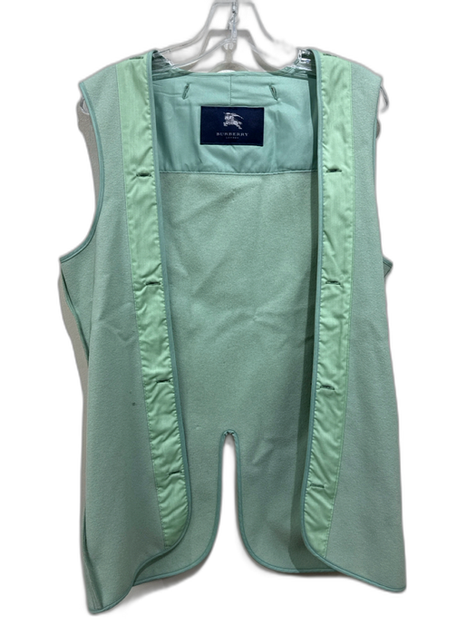 Burberry Size 10 Mint Green Wool & Camel Hair Felt Lining' Coat Mint Green / 10