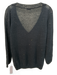 Brunello Cucinelli Size M Navy Linen, Cotton & Silk Rib Knit Sequinned Sweater Navy / M