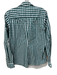 Frank & Eileen Size M Green & White Cotton Long Sleeve Gingham Patch Pocket Top Green & White / M