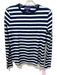 Ralph Lauren Purple Size S Navy & white Cotton Long Sleeve Striped Crew Neck Top Navy & white / S
