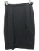 Giorgio Armani Size 40 / s Black Wool Side Zip Darted Lined Pencil Skirt Black / 40 / s