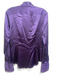 Ralph Lauren Black Size 8 Purple Silk Blend Satin Button Up & Collar Top Purple / 8
