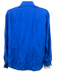 Ralph Lauren Size 6 Cobalt Blue Silk Long Sleeve Button Up & Collar Top Cobalt Blue / 6