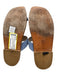 Stuart Weitzman Shoe Size 4 Light blue & brown Suede & Leather Toe Strap Sandals Light blue & brown / 4