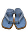Stuart Weitzman Shoe Size 4 Light blue & brown Suede & Leather Toe Strap Sandals Light blue & brown / 4