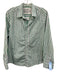 Frank & Eileen Size S Green, Blue & White Cotton Button Front Stripe Top Green, Blue & White / S