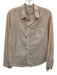 Frank & Eileen Size S Orange & White Cotton Button Front Stripe Long Sleeve Top Orange & White / S