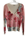 Etro Size 42 Ivory & Multi Silk Blend Knit V Neck Sequin Long Sleeve Top Ivory & Multi / 42
