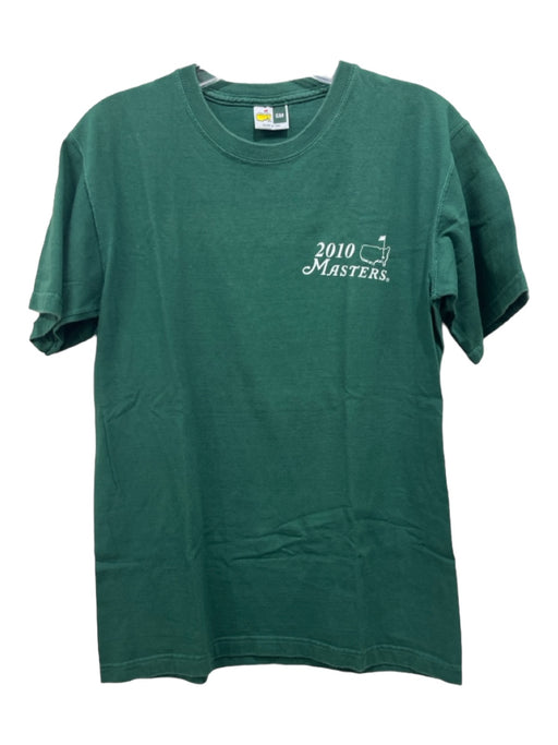 Masters Size S Green Cotton Solid T Shirt Men's Short Sleeve S