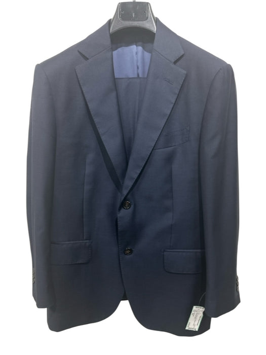 Suitsupply Navy Wool Solid notched 2 Button Men's Suit Navy / 38s