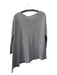 Lafayette Size S Gray COTTON & LINEN Boat Neck Sequined Long Sleeve Knit Top Gray / S