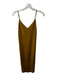 J. Crew Size 00 Bronze Polyester Spaghetti Strap Midi Dress Bronze / 00