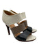 Bottega Veneta Shoe Size 39 Cream, Taupe, & Black Leather Thick Straps Sandals Cream, Taupe, & Black / 39