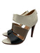 Bottega Veneta Shoe Size 39 Cream, Taupe, & Black Leather Thick Straps Sandals Cream, Taupe, & Black / 39