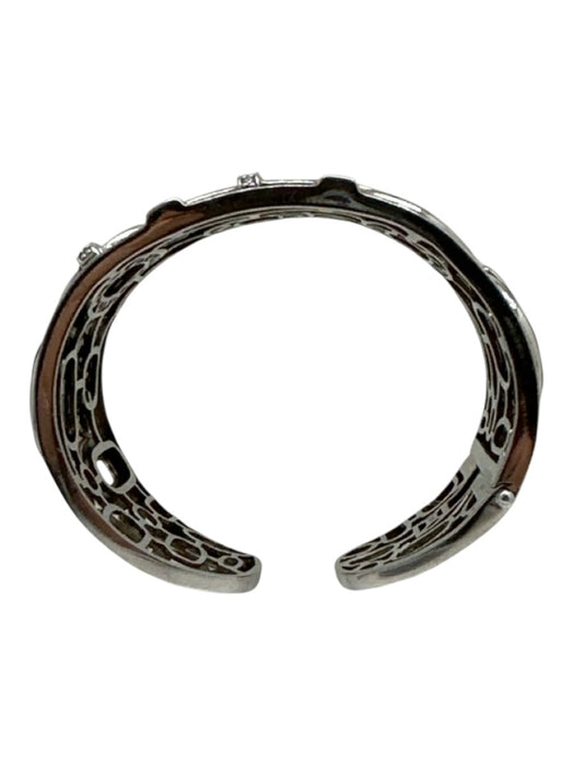 Belle Etoile Silver & Black 925 Sterling Silver Crystal Embellishments Bracelet Silver & Black