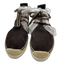 See By Chloe Shoe Size 35 Brown, Gray & Beige Suede Rabbit Fur Trim Sneakers Brown, Gray & Beige / 35