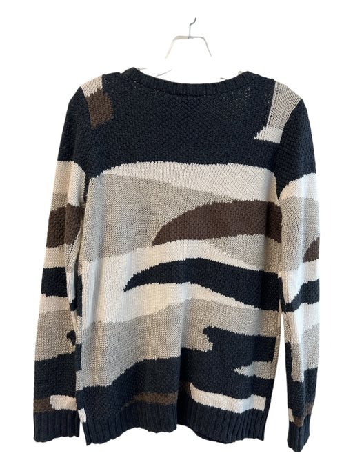 Tribal Jeans Size Small Black, White & Brown Acrylic Blend Long Sleeve Sweater Black, White & Brown / Small