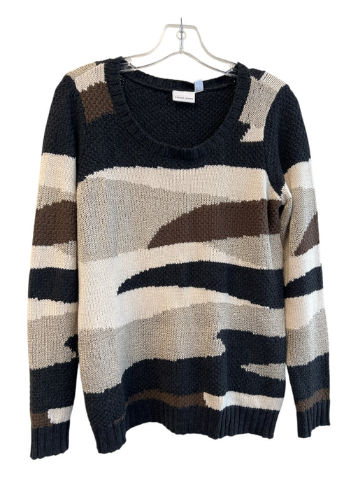 Tribal Jeans Size Small Black, White & Brown Acrylic Blend Long Sleeve Sweater Black, White & Brown / Small