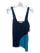 Tibi Size 4 BLUE MULTI Polyester Sleeveless color block Top BLUE MULTI / 4
