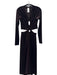 A.L.C. Size 8 Dark Brown Polyester Velvet Open Back Cut Outs Long Sleeve Dress Dark Brown / 8