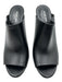 Michael Kors Collection Shoe Size 39 Black Leather open toe Mule Stiletto Pumps Black / 39