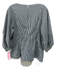 Pomander Place Size S Black & White Polyester Blend Gingham Flare Back Zip Top Black & White / S