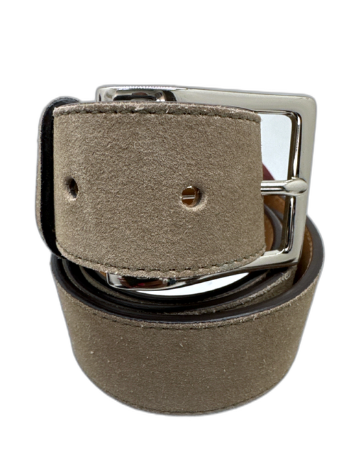 Cole Haan Gray Suede Solid Men's Belt Gray