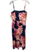 Trina Turk Size 2 Navy Blue, Pink, Multi Rayon & Cotton floral print Dress Navy Blue, Pink, Multi / 2