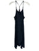 Calypso Size S Navy Blue Polyester Tie Straps Wrap Dress Navy Blue / S