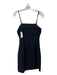 Elizabeth & James Size 4 Black Polyester Blend Sheath Dress Knee Length Dress Black / 4