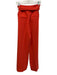 Boden Size S / 6 Red Orange Polyester Wide Leg Side Zip Belted Trouser Pants Red Orange / S / 6