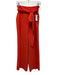 Boden Size S / 6 Red Orange Polyester Wide Leg Side Zip Belted Trouser Pants Red Orange / S / 6