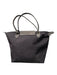 Longchamp Black & Brown Leather Detail Shoulder Bag Zip closure Bag Black & Brown