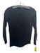 Theory Size L Black Polyamide Blend Wide Neck Long Sleeve Ribbed Top Black / L