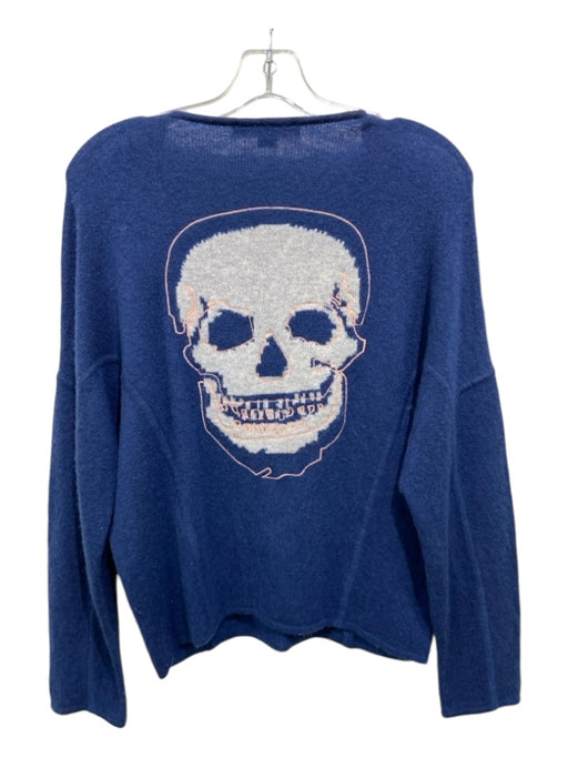 Skull Cashmere Size XS Deep Blue Cashmere Lace Up & Grommets Skull Sweater Deep Blue / XS