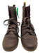 Dr Marten Shoe Size 9 Brown Leather Lace Up lined Round Toe Calf Boots Brown / 9