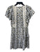 Sea New York Size 4 White, Gray & Multi Cotton & Viscose Blend Floral Dress White, Gray & Multi / 4