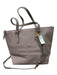 Kate Spade Gray pebbled Top Handle Zip Top Embossed Satchel Bag Gray / L