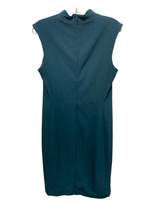 M.M. Lafleur Size 8 Dark Green Poly Blend V Neck Sleeveless Dress Dark Green / 8