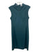 M.M. Lafleur Size 8 Dark Green Poly Blend V Neck Sleeveless Dress Dark Green / 8