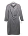 M.M. Lafleur Size 6 Light Gray Poly Blend Snaps Paneled Long Sleeve Dress Light Gray / 6