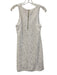Lilly Pulitzer Size S White Polyester Lace Overlay Floral Sleeveless Shift Dress White / S